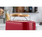 Bosch TAT6A514, Compact toaster, Plastic, 800 W, Auto power off, Defrost and warm setting, Lifting high, Red