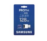 Samsung 128GB micro SD Card PRO Plus with USB Reader, UHS-I, Read 180MB/s - Write 130MB/s