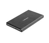 Natec EXTERNAL HDD/SSD ENCLOSURE RHINO SATA 2.5" USB 2.0 ALUMINUM Slim Black