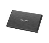 Natec EXTERNAL HDD/SSD ENCLOSURE RHINO SATA 2.5" USB 2.0 ALUMINUM Slim Black