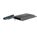 Natec External HDD/SSD Enclosure Rhino SATA 2.5" USB 2.0 Aluminium Slim Black
