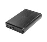 Natec EXTERNAL HDD/SSD ENCLOSURE RHINO SATA 3.5" USB 3.0 ALUMINUM Black