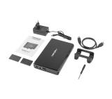 Natec EXTERNAL HDD/SSD ENCLOSURE RHINO SATA 3.5" USB 3.0 ALUMINUM Black