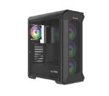 Genesis Gaming PC Case IRID 505 ARGB V2 Midi Tower Window Black