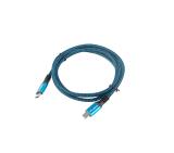 Lanberg USB-C M/M 4.0 cable 1.2m 100W 8K 30HZ Black-Blue