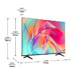 Hisense 50" E7KQ, 4K Ultra HD 3840x2160, QLED, Quantum Dot, HDR 10+, HLG, Dolby Vision, DTS Virtual X, Smart TV, WiFi 5GHz, WiFi Direct, BT, Anyview Cast, 3xHDMI, 2xUSB, LAN, CI+, DVB-T2/C/S2, Black