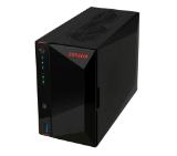 Asustor Nimbustor AS5402T, 2 Bay NAS, Quad-Core 2.0GHz CPU, Dual 2.5GbE Ports, 4GB SO-DIMM DDR4 (Max. 16GB), Four M.2 SSD Slots (Diskless), 3x USB 3.2 Gen 1 Type A, WOW (Wake on WAN), WOL, System Sleep Mode, AES-NI hardware encryption, Black