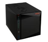 Asustor Nimbustor AS5404T, 4 Bay NAS, Quad-Core 2.0GHz CPU, Dual 2.5GbE Ports, 4GB SO-DIMM DDR4 (Max. 16GB), Four M.2 SSD Slots (Diskless), 3x USB 3.2 Gen 1 Type A, WOW (Wake on WAN), WOL, System Sleep Mode, AES-NI hardware encryption, Black