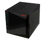 Asustor Nimbustor AS5404T, 4 Bay NAS, Quad-Core 2.0GHz CPU, Dual 2.5GbE Ports, 4GB SO-DIMM DDR4 (Max. 16GB), Four M.2 SSD Slots (Diskless), 3x USB 3.2 Gen 1 Type A, WOW (Wake on WAN), WOL, System Sleep Mode, AES-NI hardware encryption, Black