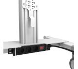 Neomounts Select Mobile Display Floor Stand (37-75") 10 cm. Wheels, White