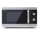 Sharp YC-MS31E-S, Manual control, Cavity Material -steel, 23l, 800 W, Defrost, Timer Function, Black/Silver door, Cabinet Colour: Silver