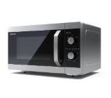Sharp YC-MS31E-S, Manual control, Cavity Material -steel, 23l, 800 W, Defrost, Timer Function, Black/Silver door, Cabinet Colour: Silver