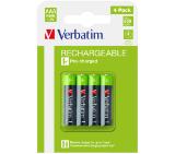 Verbatim RECHARGEABLE BATTERY AAA 4 PACK / HR03