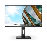 AOC Q27P2Q, 27" IPS WLED, 2560x1440@75Hz, 4ms GtG, 300cd m2, 1000:1, DCR 50M:1, FlickerFree, Low Blue Light, 2Wx2, Tilt, Height Adjust, Pivot, Swivel, D-SUB, HDMI, DP, USB hub