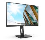 AOC Q27P2Q, 27" IPS WLED, 2560x1440@75Hz, 4ms GtG, 300cd m2, 1000:1, DCR 50M:1, FlickerFree, Low Blue Light, 2Wx2, Tilt, Height Adjust, Pivot, Swivel, D-SUB, HDMI, DP, USB hub