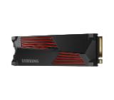 Samsung SSD 990 PRO 1TB Heatsink PCIe 4.0 NVMe 2.0 M.2 V-NAND 3-bit MLC, 256-bit Encryption, Read 7450 MB/s Write 6900 MB/s