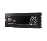 Samsung SSD 990 PRO 2TB Heatsink PCIe 4.0 NVMe 2.0 M.2 V-NAND 3-bit MLC, 256-bit Encryption, Read 7450 MB/s Write 6900 MB/s