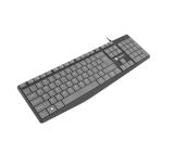 Natec keyboard Nautilus SLIM Black-Grey US layout