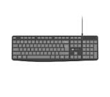 Natec keyboard Nautilus SLIM Black-Grey US layout
