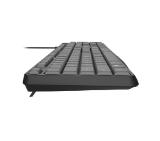 Natec keyboard Nautilus SLIM Black-Grey US layout