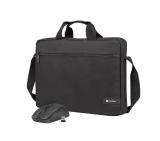 Natec laptop bag WALLROO 2 15.6" with wireless mouse Black