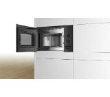 Bosch BFL520MB0 SER4; Built-in microwave, 800 W, 20 l, left hinge, Stainless steel