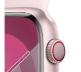 Apple Watch Series 9 GPS + Cellular 45mm Pink Aluminium Case with Light Pink Sport Band - M/L