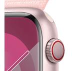 Apple Watch Series 9 GPS + Cellular 45mm Pink Aluminium Case with Light Pink Sport Loop