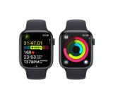 Apple Watch Series 9 GPS + Cellular 45mm Midnight Aluminium Case with Midnight Sport Band - S/M