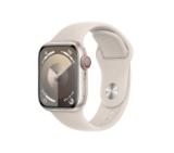 Apple Watch Series 9 GPS + Cellular 41mm Starlight Aluminium Case with Starlight Sport Band - M/L