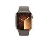 Apple Watch Series 9 GPS + Cellular 45mm Gold Stainless Steel Case with Clay Sport Band - S/M