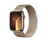 Apple Watch Series 9 GPS + Cellular 45mm Gold Stainless Steel Case with Gold Milanese Loop