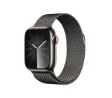 Apple Watch Series 9 GPS + Cellular 41mm Graphite Stainless Steel Case with Graphite Milanese Loop