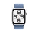 Apple Watch SE2 v2 Cellular 44mm Silver Alu Case w Winter Blue Sport Loop