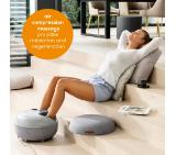 Beurer FM 120 Shiatsu foot massager + modern stool; Shiatsu and air pressure massage; Heat function; 3 massage programmes; 3 intensity levels of air compression massage; shoe size 46; washable and removable cover; wireless control
