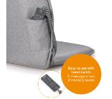 Beurer MG 330 Shiatsu massage seat cover grey - 4-head massage system, 4D massage heads, Spot function, 2 intensity levels, Ergonomic shell-shaped seat, Solid back cover, Easy-care material