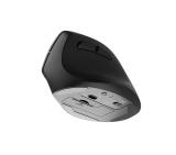 Natec Vertical Mouse Crake 2  BLUETOOTH 5.2 + 2.4GHZ BLACK 2400dpi, Right handed, black