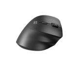 Natec Vertical Mouse Crake 2  BLUETOOTH 5.2 + 2.4GHZ BLACK 2400dpi, Right handed, black