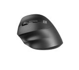 Natec Vertical Mouse Crake 2  BLUETOOTH 5.2 + 2.4GHZ BLACK 2400dpi, Left handed, black