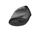 Natec Vertical Mouse Crake 2  BLUETOOTH 5.2 + 2.4GHZ BLACK 2400dpi, Left handed, black