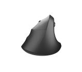 Natec Vertical Mouse Crake 2  BLUETOOTH 5.2 + 2.4GHZ BLACK 2400dpi, Left handed, black