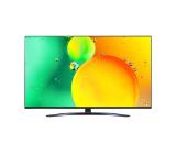 LG 70NANO763QA, 70" 4K IPS HDR Smart Nano Cell TV, 3840x2160, Pure Colors, DVB-T2/C/S2, Active HDR ,HDR 10 PRO, webOS Smart TV, ThinQ AI, NVIDIA GeForce, HGiG, WiFi, Clear Voice Pro, Bluetooth 5.0, Miracast / AirPlay2, One Pole stand, Black