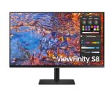 Samsung 32B800 32" IPS LED, 60 Hz, 5 ms GTG, 3840x2160, 300 cd/m2, Flicker Free, PBP, PIP, USB-C 90W, 3xUSB 3.0, Display Port 1.4, 2xHDMI 2.2, Black