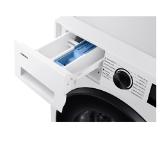 Samsung WW80CGC04DAELE, Washing Machine, 8 kg, 1400 rpm,  Digital inverter motor, Energy Efficiency A, Spin Efficiency B, Eco Bubble, Bubble Soak, Hygiene Steam, WiFi , Smart Things, AI Energy mode, White, Black door