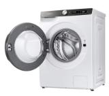 Samsung WW80T534DATAS7, Washing Machine, 8 kg, 1400 rpm,  Digital inverter motor, Energy Efficiency A, Spin Efficiency B, AI Control, Auto dispense, Eco Bubble, Bubble Soak, Hygiene Steam, WiFi , Smart Things, AI Energy mode, White, Black door