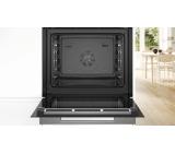 Bosch HBG7341B1, SER8, Built-in oven 60 x 60 cm, 71 l, TFT touch display, Digital control ring, Hotair Gentle, Air Fry function, A+, Eco Clean Direct, Oven Assistant, Home Connect, Black