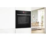 Bosch HBG7341B1, SER8, Built-in oven 60 x 60 cm, 71 l, TFT touch display, Digital control ring, Hotair Gentle, Air Fry function, A+, Eco Clean Direct, Oven Assistant, Home Connect, Black