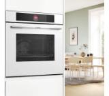 Bosch HBG7741W1, SER8, Built-in oven 60 x 60 cm, 71 l, TFT touch display, Digital control ring, Hotair Gentle, Air Fry function, A+, Pyrolytic+Hydrolytic, Oven Assistant, Home Connect, White