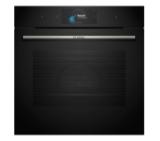 Bosch HRG7784B1, SER8, Built-in Steam oven 60 x 60 cm, 71 l, TFT touch display, Digital control ring, 4D hot air, Air fry, Added steam, Pyrolytic+Hydrolytic, Oven Assistant, Meatprobe, A+, HC, Black