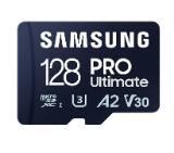 Samsung 128GB micro SD Card PRO Ultimate with Adapter , UHS-I, Read 200MB/s - Write 130MB/s, U3, V30, A2